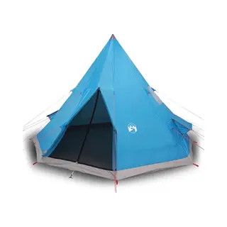 VidaXL Tipi-Campingzelt 4 Personen Blau Wasserdicht