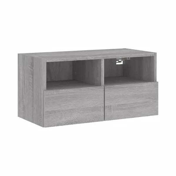 VidaXL Tv-Wandschrank Grau Sonoma 60x30x30 Cm Holzwerkstoff thumbnail
