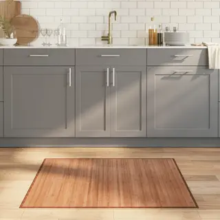 VidaXL Teppich Rechteckig Natur 80x100 Cm Bambus