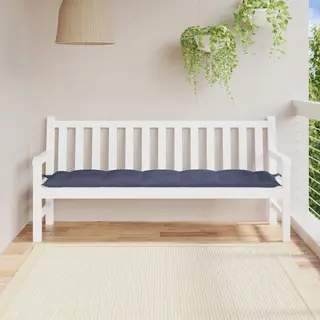 Gartenbank-auflage Marineblau 180x50x7 Cm Oxford-gewebe Vidaxl