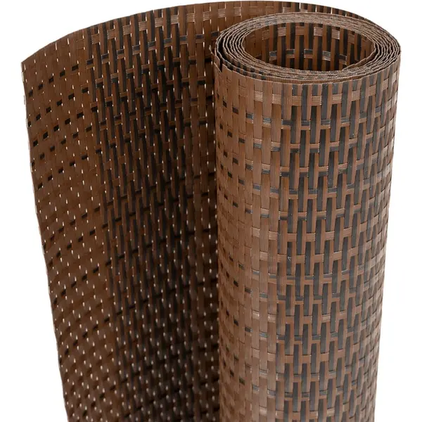 Balkon-sichtschutz Braun Und Schwarz 400x100 Cm Poly Rattan Vidaxl thumbnail