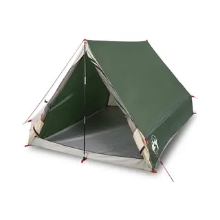 VidaXL Camping-Keilzelt 2 Personen Grün Wasserdicht