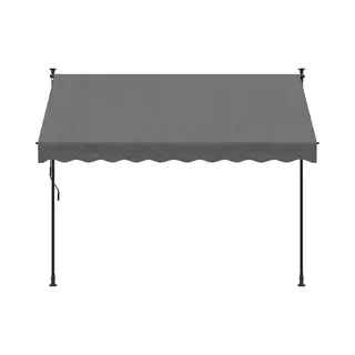 Vidaxl Markise Einziehbar Anthrazit 250x150 Cm Stoff Und Stahl