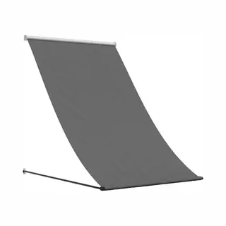 Markise Einziehbar Anthrazit 100x150 Cm Stoff Und Stahl Vidaxl