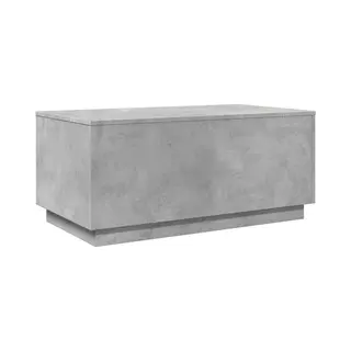 VidaXL Couchtisch Mit Led-Leuchten Betongrau 90x50x40 Cm