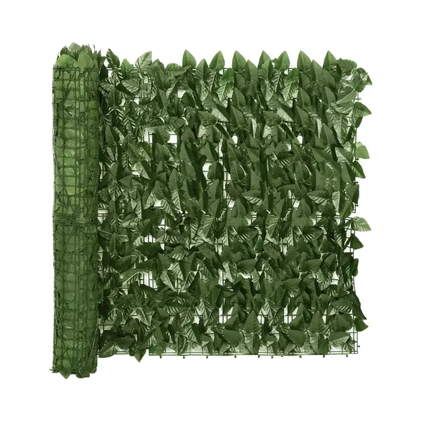 VidaXL Balkonscherm Met Donkergroene Bladeren 200x75 Cm thumbnail