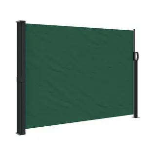 VidaXL Windscherm Uittrekbaar 140x300 Cm Donkergroen