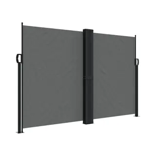 Seitenmarkise Ausziehbar Anthrazit 160x1200 Cm - Vidaxl