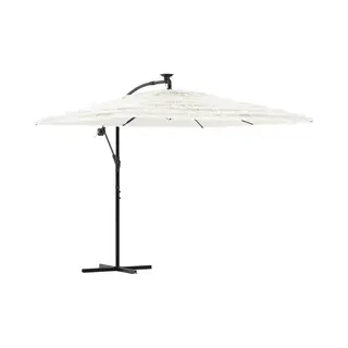 VidaXL Sonnenschirm Mit Stahlmast Weiß 269x269x235 Cm