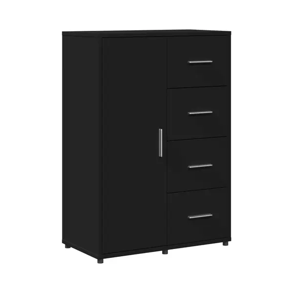 VidaXL Sideboard Schwarz 60x31x84 Cm Holzwerkstoff thumbnail