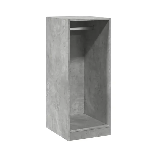 VidaXL Kleiderschrank Betongrau 48x41x102 Cm Holzwerkstoff thumbnail