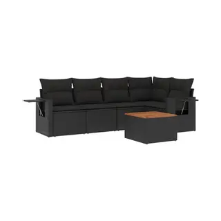 VidaXL 3224550 Gartenbank Rattan, Stahl, Akazienholz