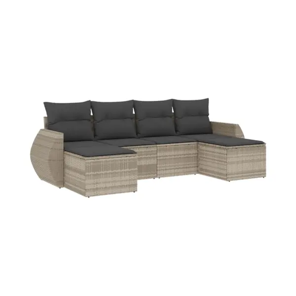 VidaXL 3221721 Gartenbank Rattan, Stahl thumbnail