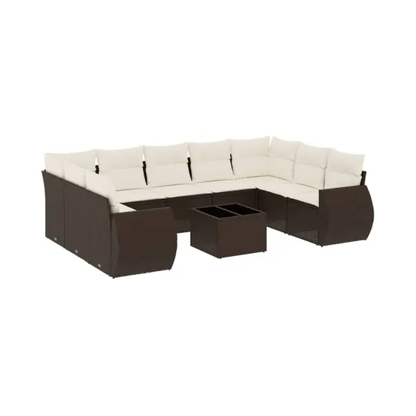 VidaXL 3221802 Gartenbank Rattan, Stahl thumbnail