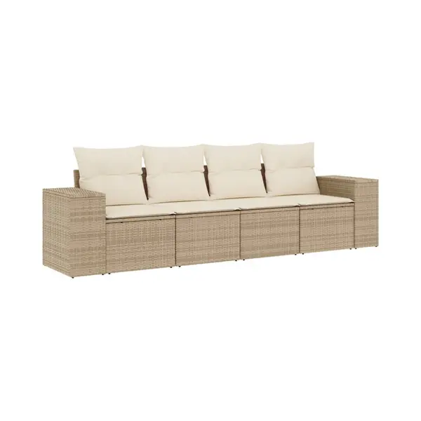 VidaXL 3222277 tuinbank Rotan, Staal thumbnail
