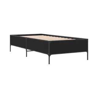 Bettgestell Schwarz 90x200 Cm Holzwerkstoff Und Metall Vidaxl