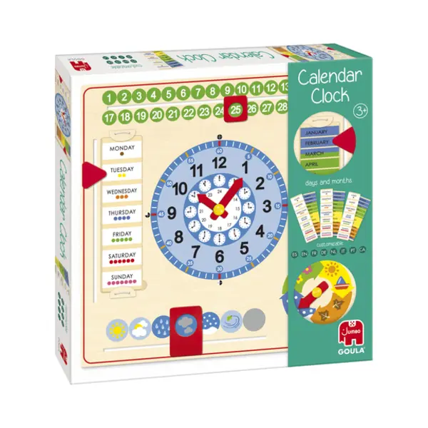 Jumbo Goula Calendar Clock thumbnail