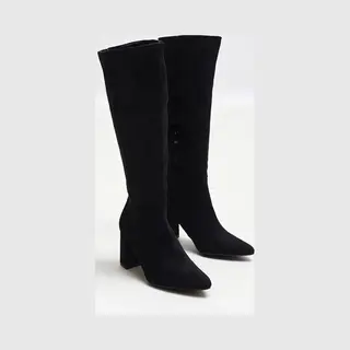 Buonarotti Dames Laarzen - Zwart - Suedine - Maat 36