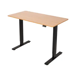 Brixy Sitzständer Schreibtisch - Elektrisch Verstellbar In Höhe - 120 X 60 Cm - Braun