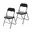 2 Zwarte stoelen