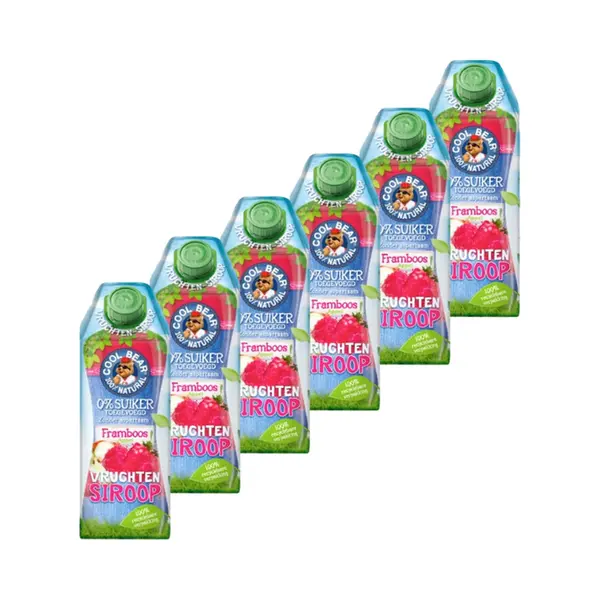 Cool Bear | Limonade Siroop | Framboos - Appel | 6 Stuks | 6 X 750ml thumbnail