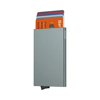 DutchOne Pasjeshouder Mannen & Vrouwen - Kaarthouder Pasjes - Pasjeshouder Uitschuifbaar - Creditcardhouder - Rfid Pasjeshouder Aluminium - Grijs/Space Grey
