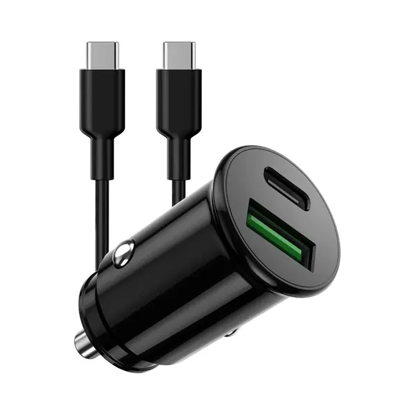 ThunderGold Autolader Usb C + Usb C Kabel - Auto Oplader Usb C - Auto Lader - Usb Autolader - Autolader Usb - Autoladers - Auto Snellader - Usb thumbnail