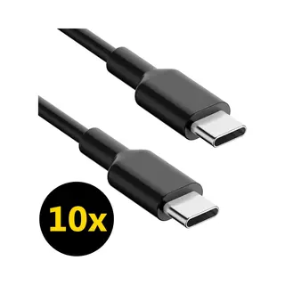 ThunderGold 10x Usb C Kabel 60W - Usb C Naar Usb C - Usb-C Kabels - Usb C Kabel Naar Usb C - Oplaadkabel Usb C - Usbc Kabel - Universeel - 1 Meter