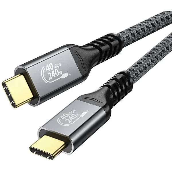 ThunderGold Usb C Kabel 240W Snellader - Usb C Naar Usb C Kabel - 40Gbps - Usb 4.0 - 8K Video - 2 Meter thumbnail