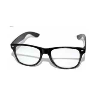 Chpn - Nerdbril - Nepbril - Bril Zonder Sterkte - Verkleedfeestje - Carnaval - Halloween - Fake Glasses - Hippe Bril - Zwart
