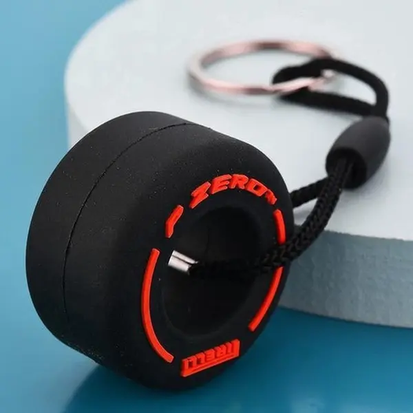 Chpn - Sleutelhanger - Autoband - Formule 1 Fan - Race Sleutelhanger - Raceband - Softband - F1- Keychain - P-Zero - Rood - Key Chain - Racen - Cadeau thumbnail