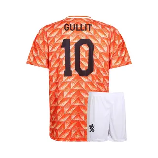 Kingdo Ek 88 Voetbaltenue Gullit - Nederlands Elftal - Oranje - Voetbaltenue Kinderen - Shirt En Broekje - Jongens En Meisjes - Volwassenen - Heren En