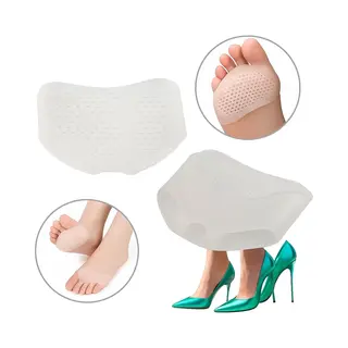 Cheaperito Antislip Voorvoet Beschermer I Voetkussen I Voetpad I 1 Paar I Siliconen I Ademend I Anti Slip I Ergonomisch I Transparant
