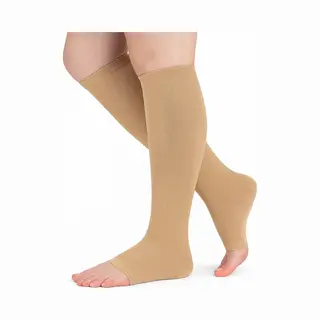Cheaperito Sport Sokken I Joga Sokken I Pilates Sokken I Compressie Kousen I Compressie Sokken I Steunkousen I Vliegtuigsokken I S/M (35-41) I Beige