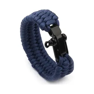 Cheaperito Paracord Survival Armband I Paracord Survival Armband I Extra Sterk I Verstelbare Sluting I Donkerblauw
