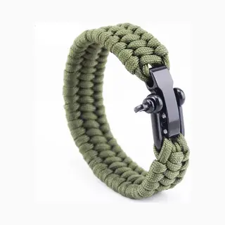 Cheaperito Paracord Survival Armband I Paracord Survival Armband I Extra Sterk I Groen