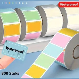 Cheaperito Gekleurde Waterbestendige Label Sticker - Rol Van 800 Stickers - Label 2, 5 X 1, 5 Cm - Vriezer & Voedselopslag Labels - Diepvriesetiketten -