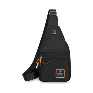 Cheaperito Crossbody Tas Heren I Schoudertas I Heuptas I Sling Bag I Met Hoofdtelefoon Kabel Opening I 3 Vakken I Waterafstotend I Zwart