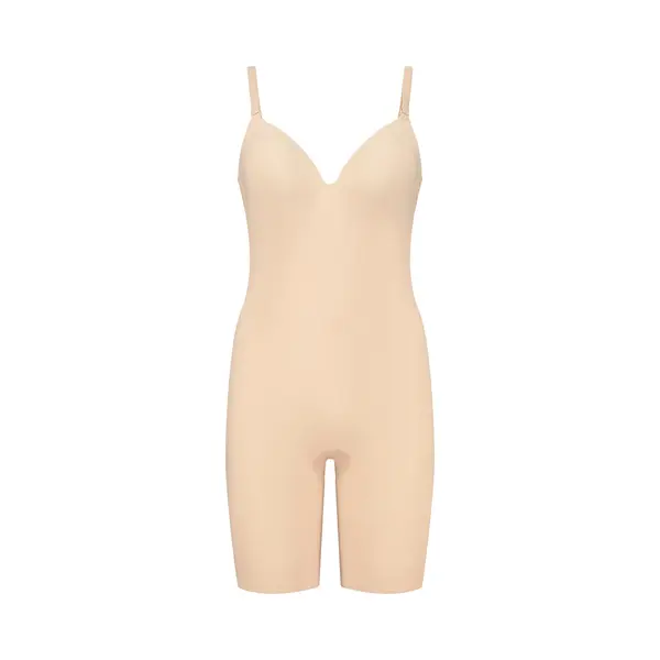 Bye Bra Low Back Korte Bodysuit | Beige M thumbnail