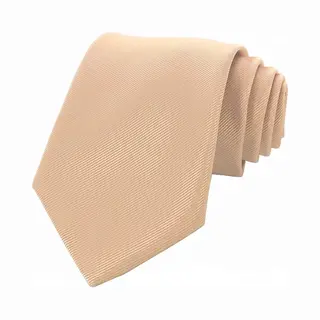 Sorprese Stropdas - Beige - 100% Zijde - Stropdassen Voor Heren - Cadeau