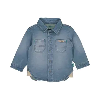 B.E.S.S. Baby Jogg Denim Stone Washed Blouse Blauw Maat 80