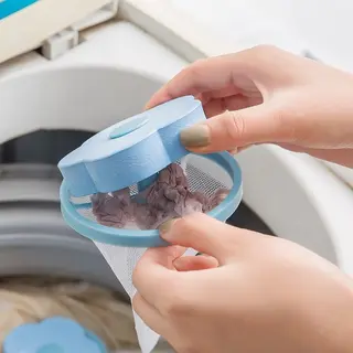 Narimano® Wasmachines, Drijvend, Pluisfilter, Netzak, Haarfilter, Bloemenvorm, Haarfilter, Herbruikbaar, Filter Voor Wasmachine, Vanger