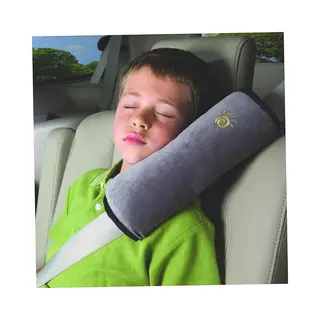 Narimano® Auto Slaapkussen Voor Kinderen - Machine Wasbaar - Zacht Autogordelkussen, Gordelbeschermer, Gordelkussen, Autokussen, Reiskussen