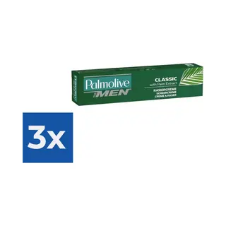 Palmolive For Men Classic Scheercrème 100 Ml - Voordeelverpakking 3 Stuks
