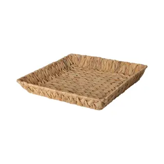 Home Styling Quadratischer Geflochtener Korb Aus Wasserhyazinthe