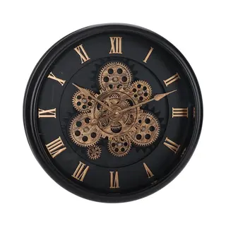 Home&Styling, Tafelklok, Clock, Gold/black, 40 Cm
