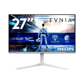Philips Evnia 6000 27M2N6501L/00 computer monitor 67.3 cm (26.5") 2560 x 1440 pixels Quad Hd Qd-Oled White