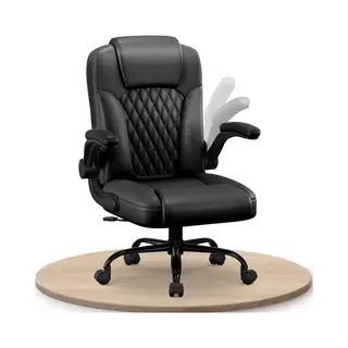 Elekiatech Ergonomische Bureaustoel-Bureaustoel-met 90°-120°Rugleuning Bureaustoelen Voor Volwassenen-Inklapbare Armleuningen-Office Chair-Gaming