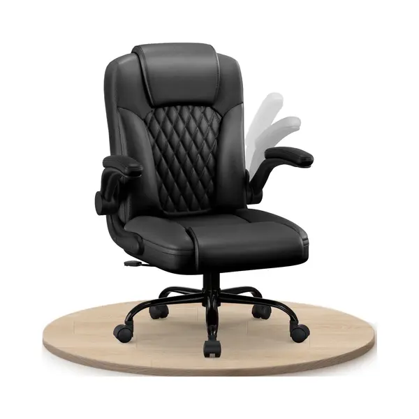 Elekiatech Ergonomische Bureaustoel-Bureaustoel-met 90°-120°Rugleuning Bureaustoelen Voor Volwassenen-Inklapbare Armleuningen-Office Chair-Gaming thumbnail