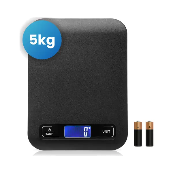 Keukenweegschaal Digitaal - Precisie Weegschaal Keuken - 1g/5kg - Waterdicht - Inclusief Batterijen - Britecore thumbnail